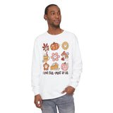 I Love Fall Most of All Long Sleeve T-Shirt - Cozy Autumn Graphic Tee - Retro Fall Icons Shirt - Cute Fall Season Top -