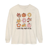 I Love Fall Most of All Long Sleeve T-Shirt - Cozy Autumn Graphic Tee - Retro Fall Icons Shirt - Cute Fall Season Top -