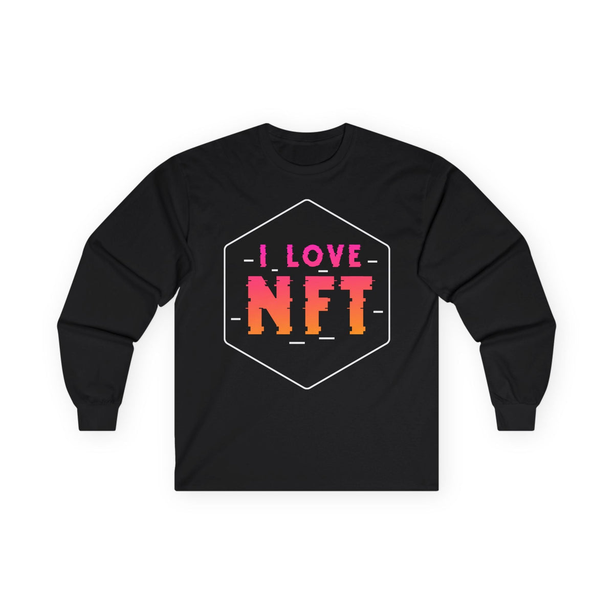 I Love NFT Crypto Long Sleeve – Cryptocurrency Shirt for Enthusiasts, Traders, and Meme Lovers