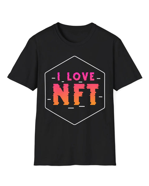 I Love NFT Crypto T Shirt For Enthusiasts Traders And Meme Lovers
