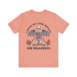 I Spend All Year Waiting For Halloween - Skeleton Meditation Shirt