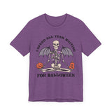 I Spend All Year Waiting For Halloween - Skeleton Meditation Shirt