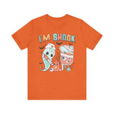 I’m Shook Nurse Halloween T-Shirt - Creepy Ghost and Medical IV Bag Tee