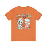 I’m Shook Nurse Halloween T-Shirt - Creepy Ghost and Medical IV Bag Tee