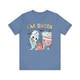 I’m Shook Nurse Halloween T-Shirt - Creepy Ghost and Medical IV Bag Tee