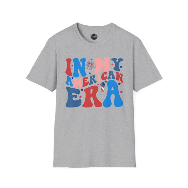 In My American Era - 4th of July shirt, USA flag shirt, Red white blue tee, Patriotic - t-shirt, American pride tee