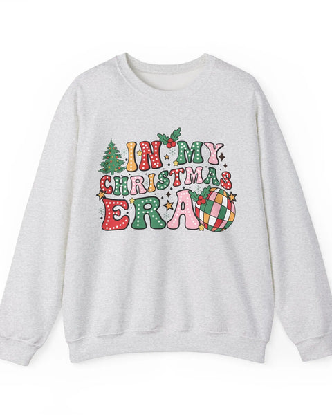 In My Christmas Era T Shirt Groovy Graphic Tee Doodle Dots Festive Elements