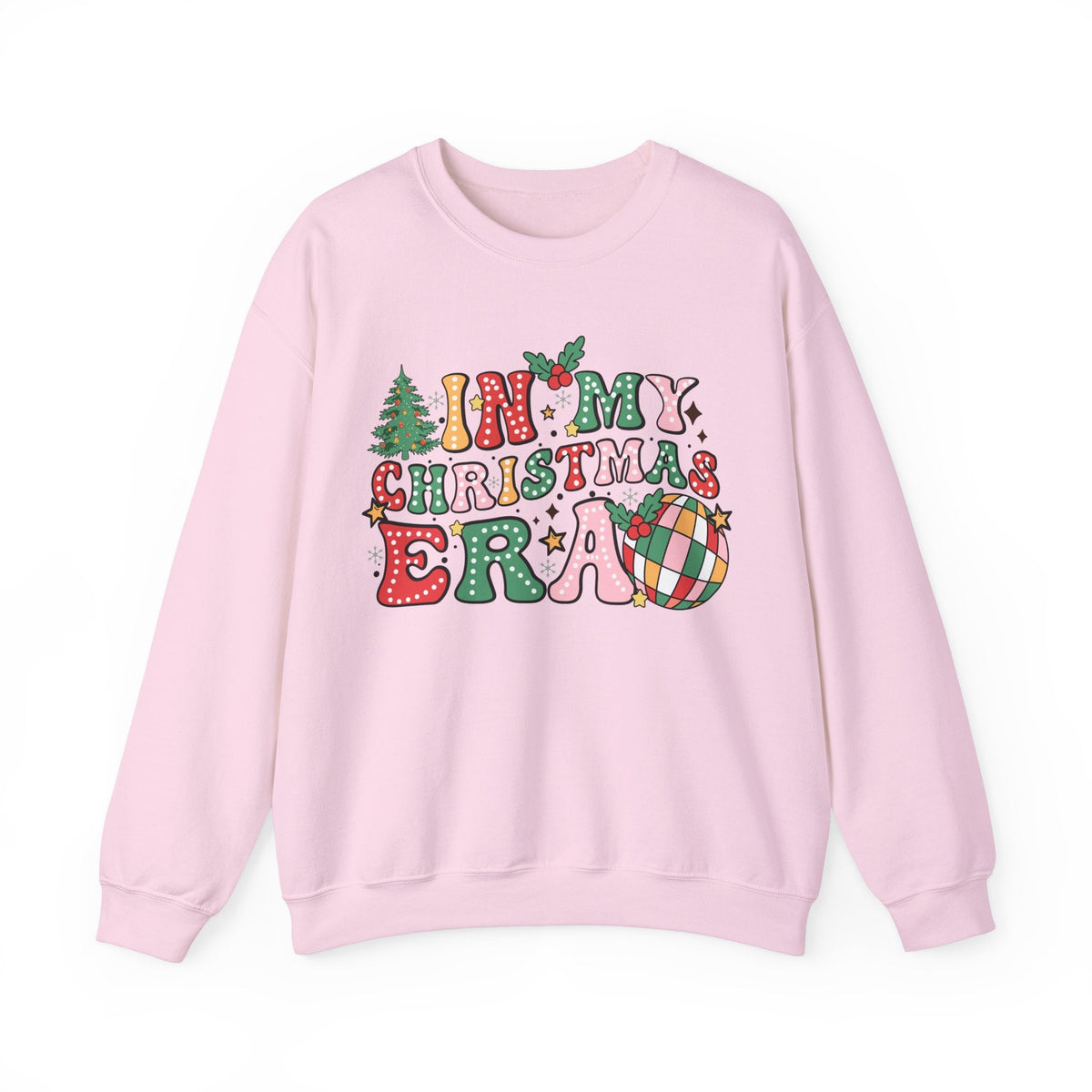 In My Christmas Era T-shirt – Groovy Holiday Graphic Tee with Doodle Dots and Festive Christmas Elements