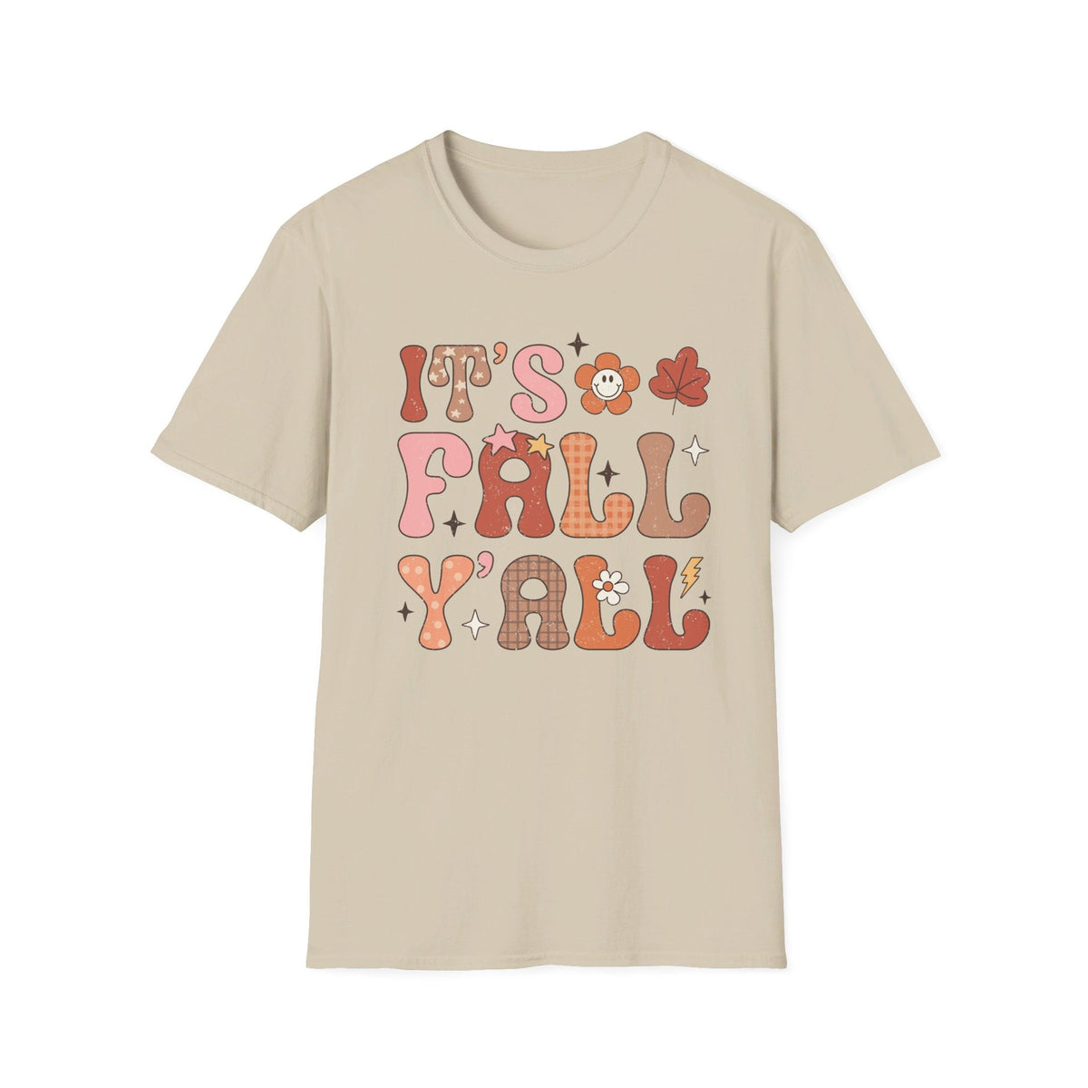 It's Fall Y'all T-Shirt - Retro Autumn Graphic Tee for Fall Enthusiasts - Cozy Fall Season Shirt