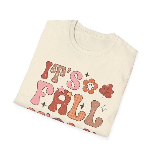 It's Fall Y'all T-Shirt - Retro Autumn Graphic Tee for Fall Enthusiasts - Cozy Fall Season Shirt