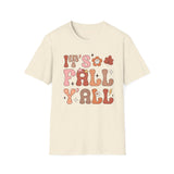 It's Fall Y'all T-Shirt - Retro Autumn Graphic Tee for Fall Enthusiasts - Cozy Fall Season Shirt