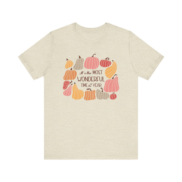 It's the Most Wonderful Time of the Year Autumn T-Shirt - Celebrate the Magic of Fall