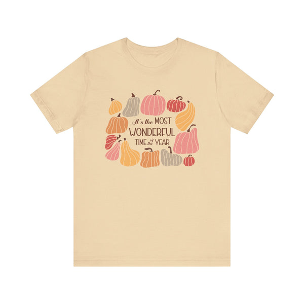 It's the Most Wonderful Time of the Year Autumn T-Shirt - Celebrate the Magic of Fall