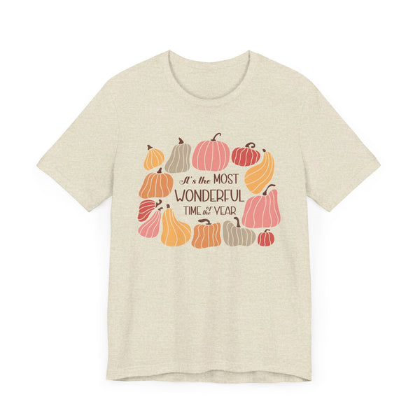 It's the Most Wonderful Time of the Year Autumn T-Shirt - Celebrate the Magic of Fall