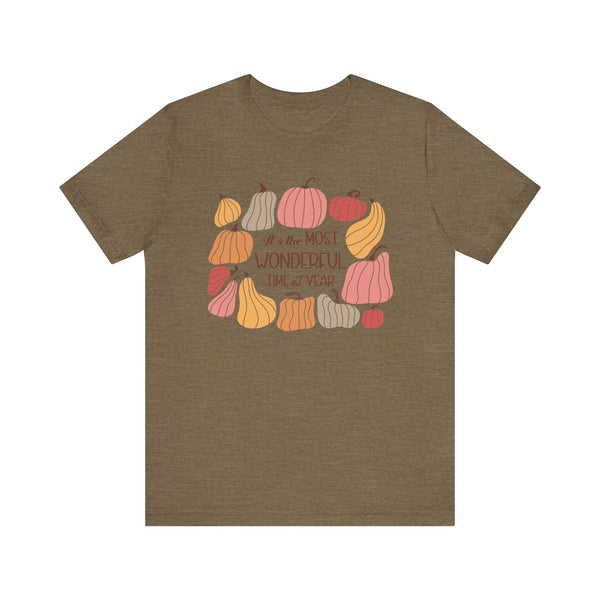 It's the Most Wonderful Time of the Year Autumn T-Shirt - Celebrate the Magic of Fall