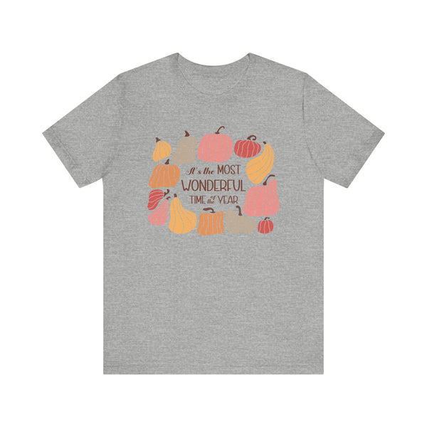 It's the Most Wonderful Time of the Year Autumn T-Shirt - Celebrate the Magic of Fall