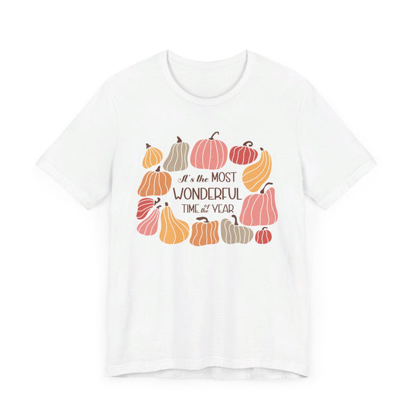 It's the Most Wonderful Time of the Year Autumn T-Shirt - Celebrate the Magic of Fall