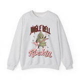 Jingle Bell Rockin' Crewneck Sweatshirt - Rock 'n' Roll Christmas Tree Christmas Sweater - Festive Fun