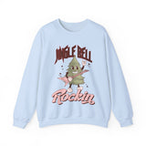 Jingle Bell Rockin' Crewneck Sweatshirt - Rock 'n' Roll Christmas Tree Christmas Sweater - Festive Fun