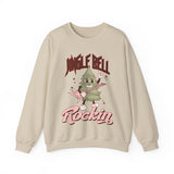 Jingle Bell Rockin' Crewneck Sweatshirt - Rock 'n' Roll Christmas Tree Christmas Sweater - Festive Fun