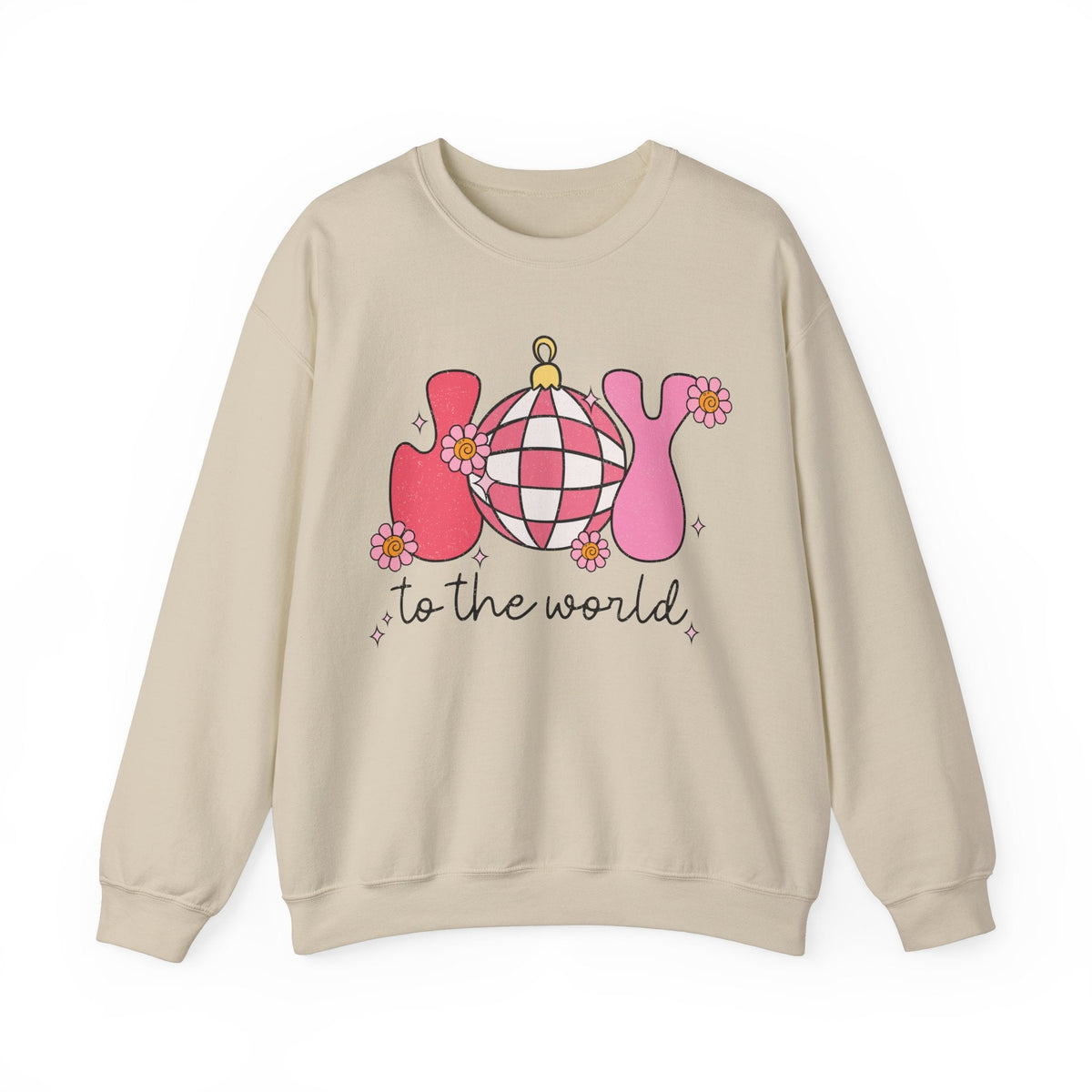 Joyful Ornaments Crewneck Sweatshirt - Playful Holiday Spirit Christmas Sweater - Christmas Apparel