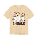 Let's Go Ghouls Halloween Shirt - Retro Ghost Friends Graphic Tee