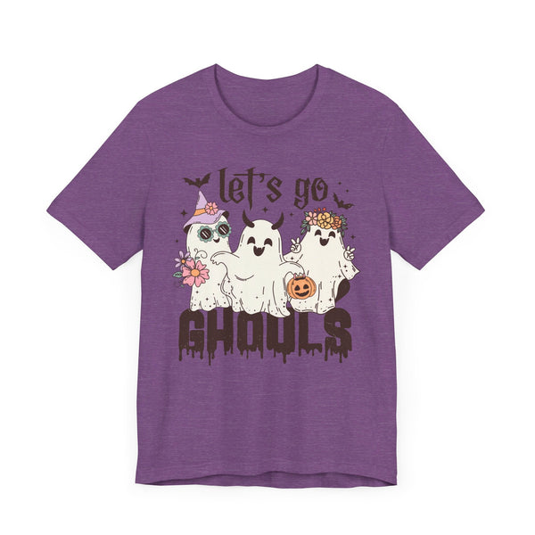 Let's Go Ghouls Halloween Shirt - Retro Ghost Friends Graphic Tee