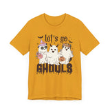 Let's Go Ghouls Halloween Shirt - Retro Ghost Friends Graphic Tee