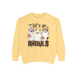 Let's Go Ghouls Halloween Sweatshirt - Retro Ghost Friends Graphic Sweater