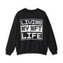 Living My NFT Life Crypto Crewneck Sweatshirt – Cryptocurrency Shirt for Enthusiasts, Traders, and Meme Lovers