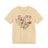 Love Boo Halloween Shirt - Halloween Icons in Heart Shape Graphic Tee