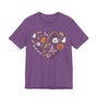 Love Boo Halloween Shirt - Halloween Icons in Heart Shape Graphic Tee