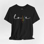 Love Peace Sign Rainbow - Rainbow Pride Tee | Equality Shirt | LGBTQ+ Support Apparel | Colorful Gay Pride T-Shirt |