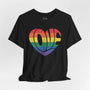 Love - Rainbow Pride Tee | Equality Shirt | LGBTQ+ Support Apparel | Colorful Gay Pride T-Shirt | Inclusive Unisex Top