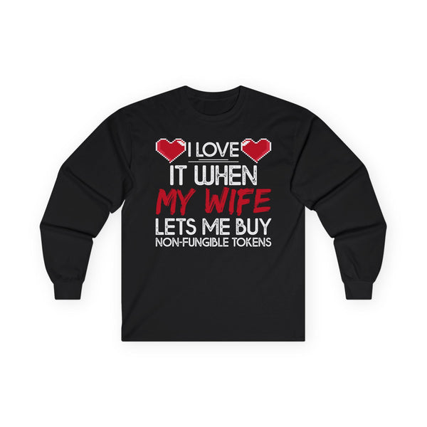 Love for NFTs Crypto Long Sleeve – Cryptocurrency Shirt for Enthusiasts, Traders, and Meme Lovers