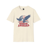 Made in America - 4th of July shirt, USA flag shirt, Red white blue tee, Patriotic - t-shirt, American pride tee