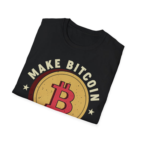 Make Bitcoin Great Again Crypto T-Shirt – Cryptocurrency Shirt for Enthusiasts, Traders, and Meme Lovers