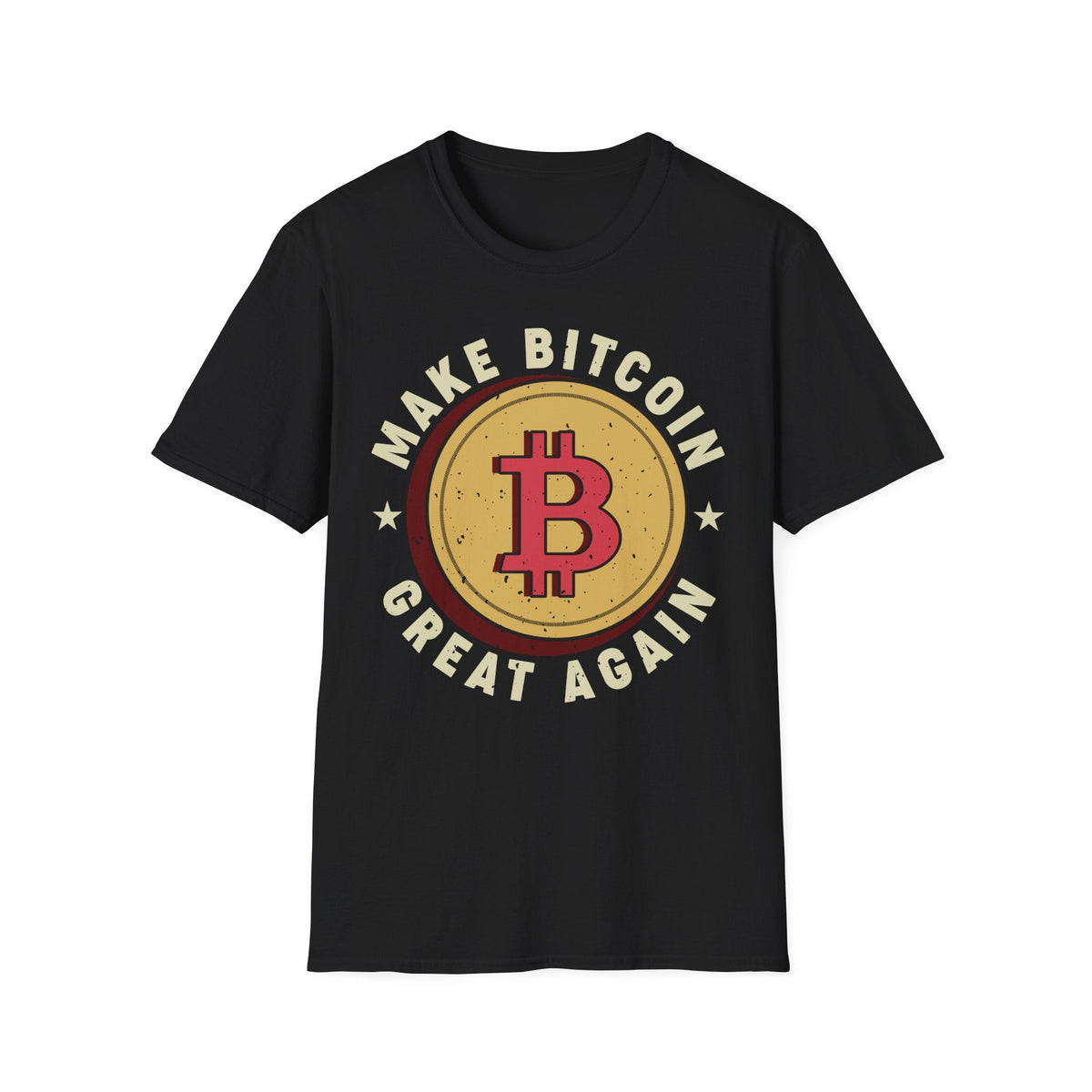 Make Bitcoin Great Again Crypto T-Shirt – Cryptocurrency Shirt for Enthusiasts, Traders, and Meme Lovers