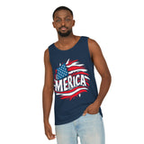 Merica 4th of July Unisex Garment-Dyed Tank Top