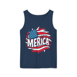 Merica 4th of July Unisex Garment-Dyed Tank Top