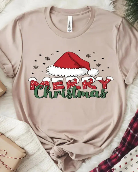 Merry Christmas T Shirt Festive Holiday Tee For Winter Wardrobe