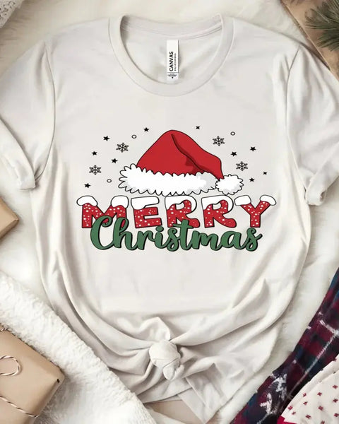 Merry Christmas T Shirt Festive Holiday Tee For Winter Wardrobe