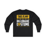 Millionaire Costume Crypto Long Sleeve – Cryptocurrency Shirt for Enthusiasts, Traders, and Meme Lovers