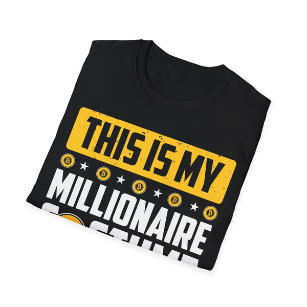 Millionaire Costume Crypto T-Shirt – Cryptocurrency Shirt for Enthusiasts, Traders, and Meme Lovers