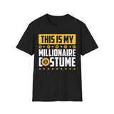 Millionaire Costume Crypto T-Shirt – Cryptocurrency Shirt for Enthusiasts, Traders, and Meme Lovers