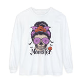 Momster - Halloween Long Sleeve T-Shirt Skull Mom Life Graphic Tee