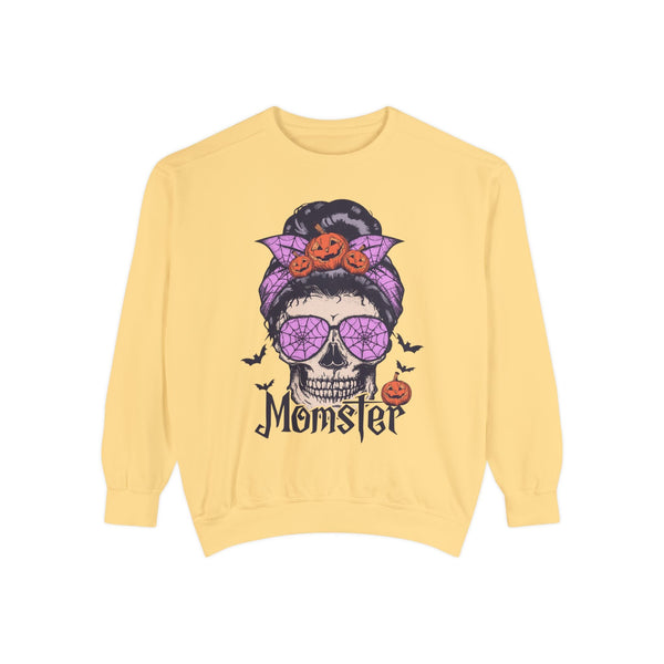 Momster - Halloween Skull Mom Life Graphic Sweater