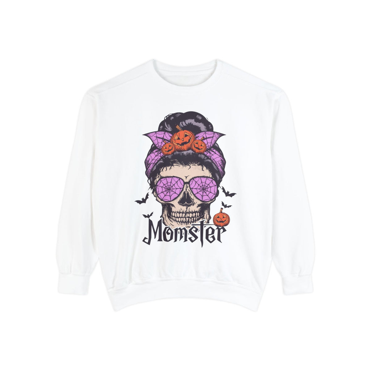 Momster - Halloween Skull Mom Life Graphic Sweater