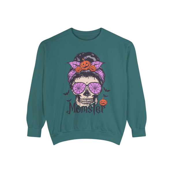 Momster - Halloween Skull Mom Life Graphic Sweater