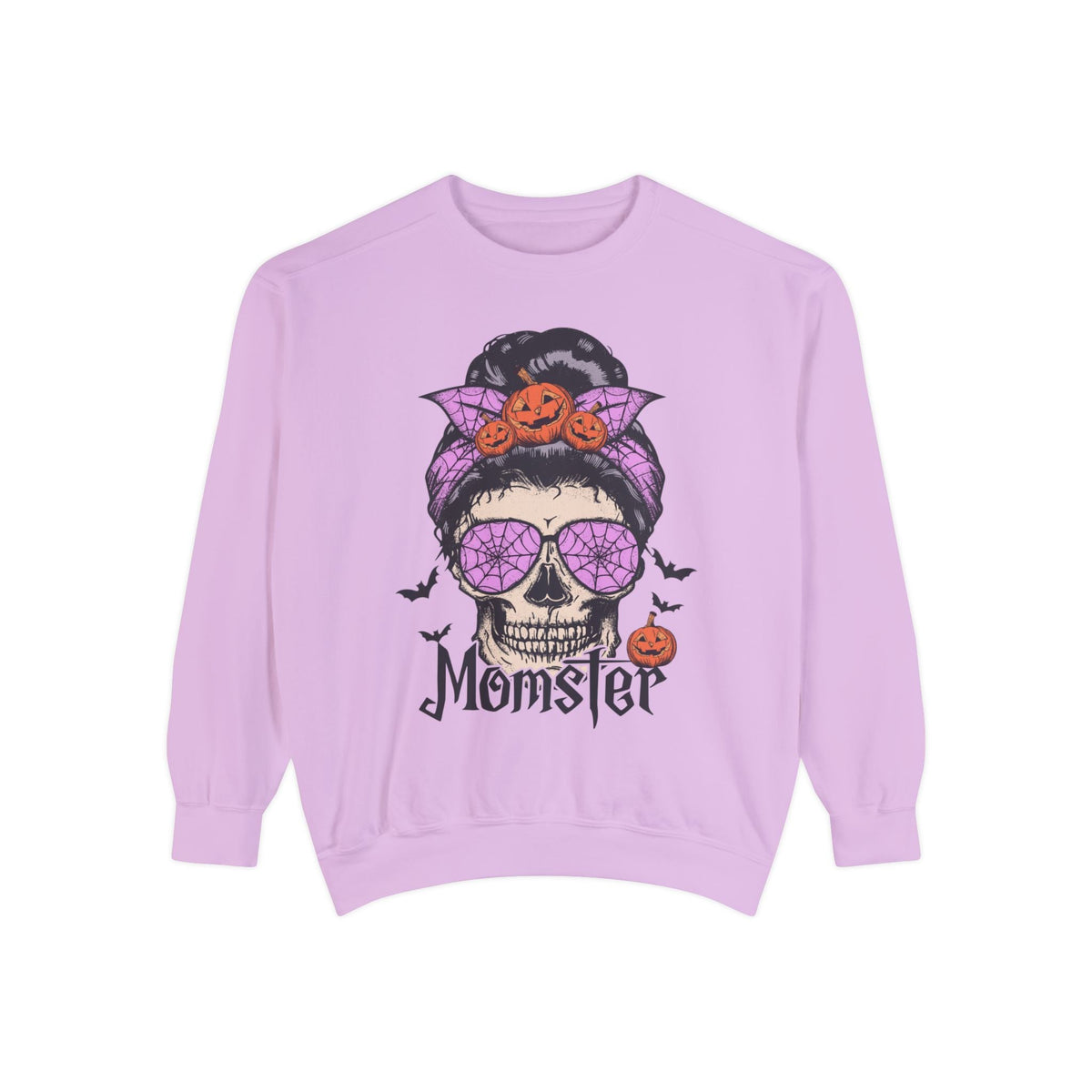 Momster - Halloween Skull Mom Life Graphic Sweater